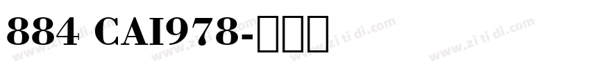 884 CAI978字体转换